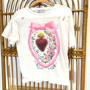 Wildfox Heirloom Tee size Vintage Lace size S
